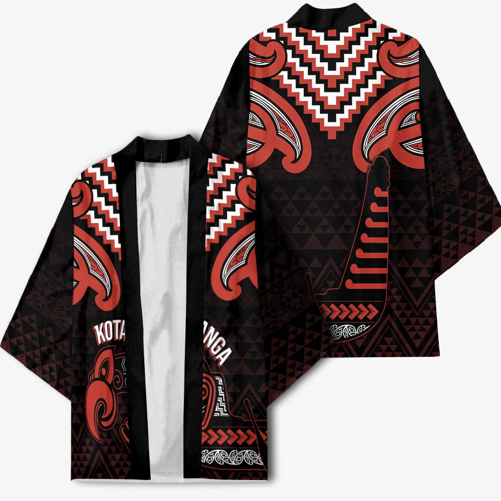 Maori Waitangi Kimono Kotahitanga Poutama Mix Whakairo - Polynesian Pride