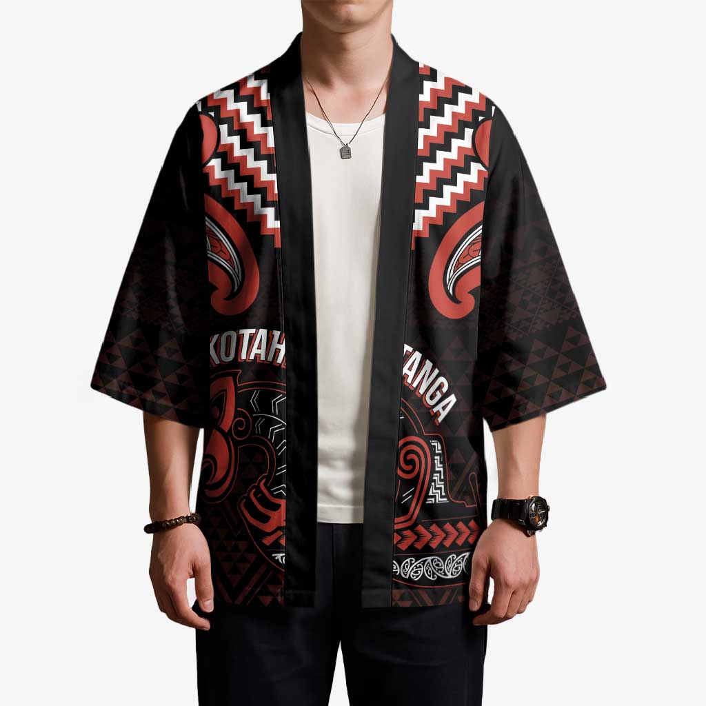 Maori Waitangi Kimono Kotahitanga Poutama Mix Whakairo - Polynesian Pride