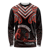 Maori Waitangi Long Sleeve Shirt Kotahitanga Poutama Mix Whakairo - Polynesian Pride