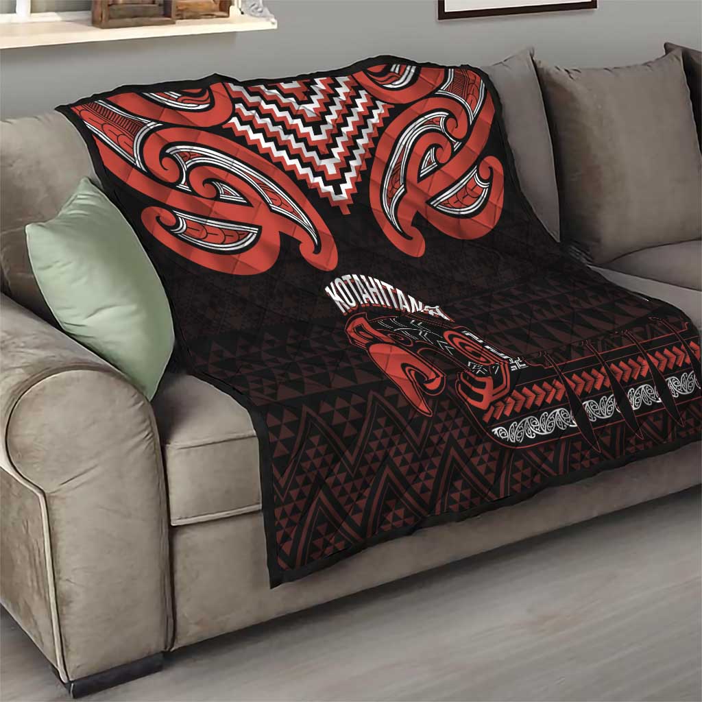 Maori Waitangi Quilt Kotahitanga Poutama Mix Whakairo - Polynesian Pride