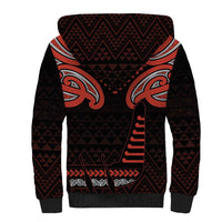 Maori Waitangi Sherpa Hoodie Kotahitanga Poutama Mix Whakairo - Polynesian Pride