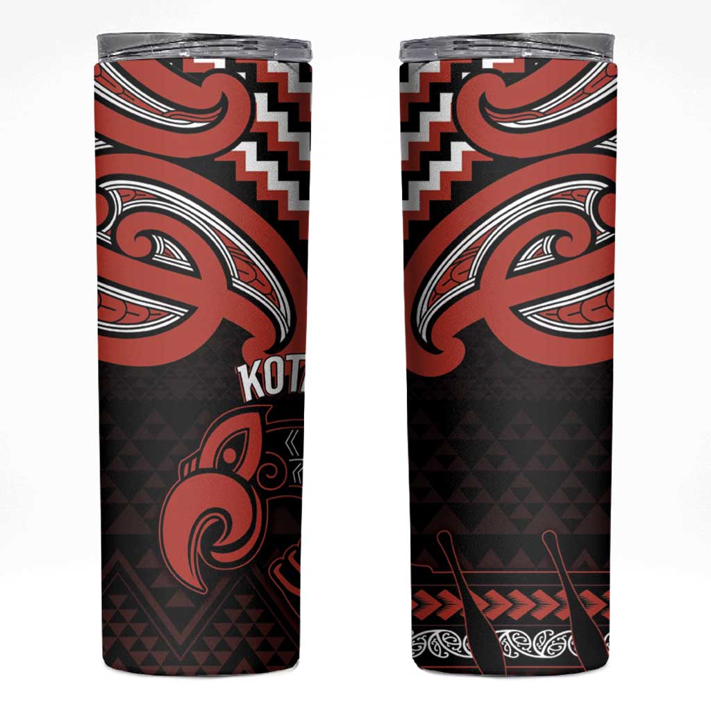 Maori Waitangi Skinny Tumbler Kotahitanga Poutama Mix Whakairo - Polynesian Pride