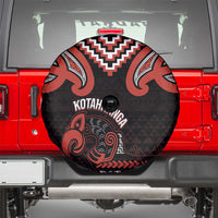 Maori Waitangi Spare Tire Cover Kotahitanga Poutama Mix Whakairo - Polynesian Pride