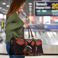 Maori Waitangi Travel Bag Kotahitanga Poutama Mix Whakairo - Polynesian Pride