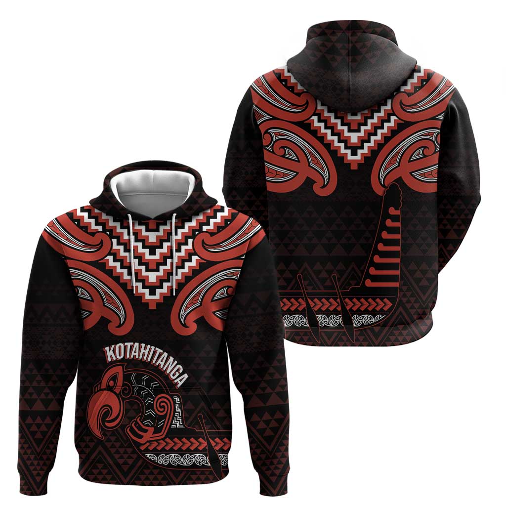 Maori Waitangi Zip Hoodie Kotahitanga Poutama Mix Whakairo - Polynesian Pride