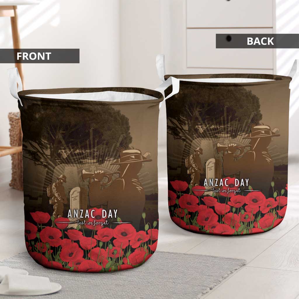 Australia - New Zealand ANZAC Lone Pine Laundry Basket The Last Post