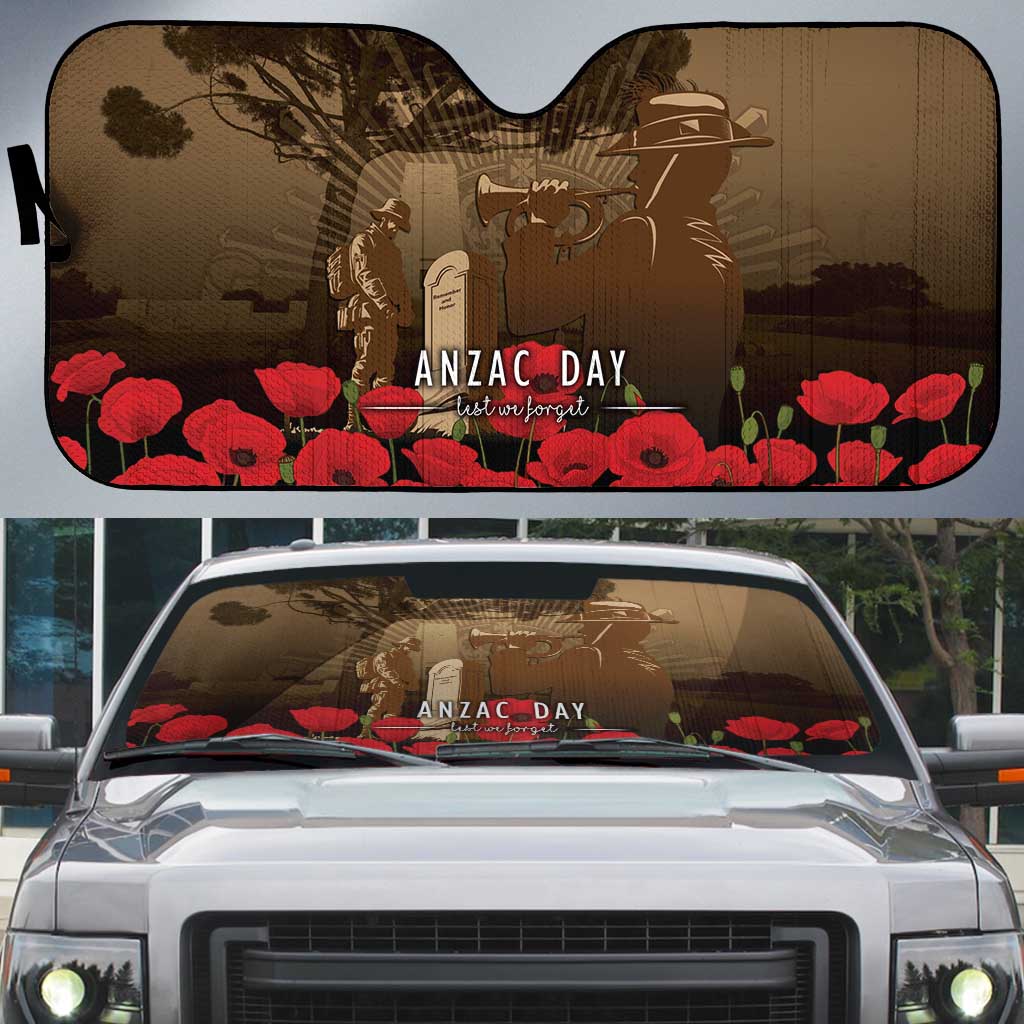 Australia - New Zealand ANZAC Lone Pine Auto Sun Shade The Last Post