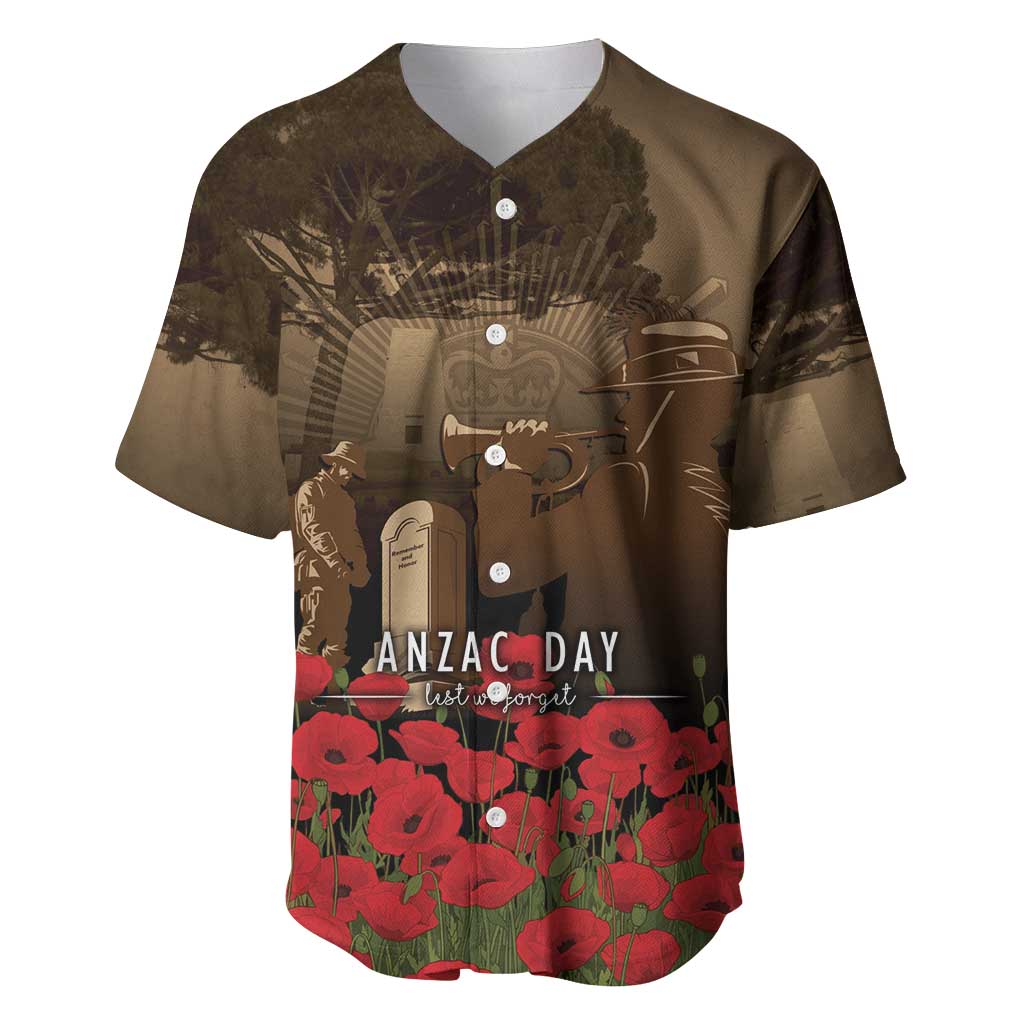 Australia - New Zealand ANZAC Lone Pine Baseball Jersey The Last Post