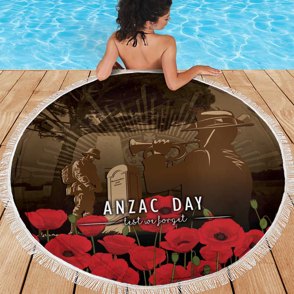 Australia - New Zealand ANZAC Lone Pine Beach Blanket The Last Post