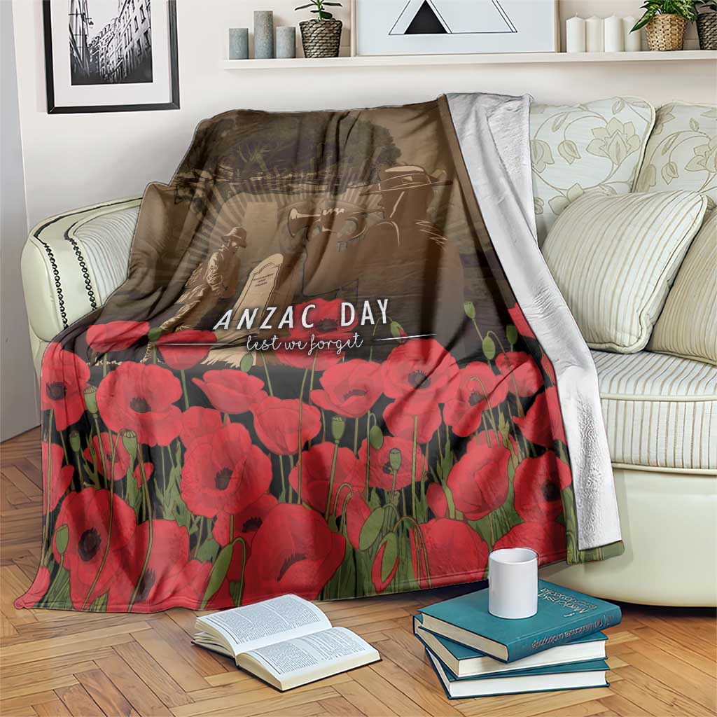 Australia - New Zealand ANZAC Lone Pine Blanket The Last Post