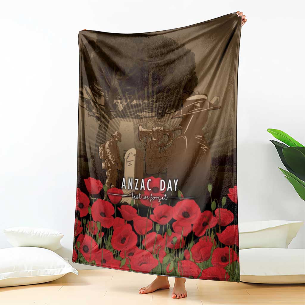 Australia - New Zealand ANZAC Lone Pine Blanket The Last Post