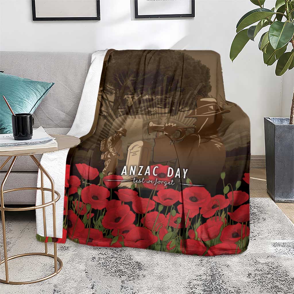 Australia - New Zealand ANZAC Lone Pine Blanket The Last Post