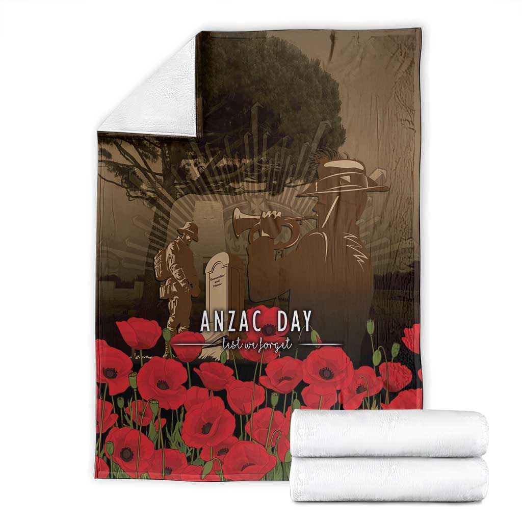 Australia - New Zealand ANZAC Lone Pine Blanket The Last Post