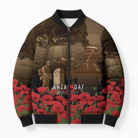 Australia - New Zealand ANZAC Lone Pine Bomber Puffer Jacket The Last Post