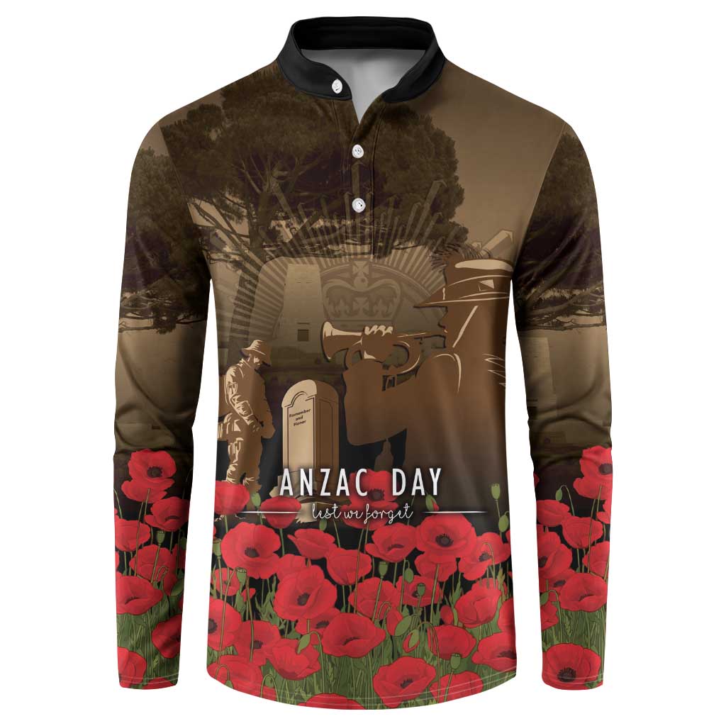 Australia - New Zealand ANZAC Lone Pine Button Sweatshirt The Last Post