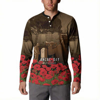 Australia - New Zealand ANZAC Lone Pine Button Sweatshirt The Last Post