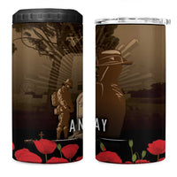 Australia - New Zealand ANZAC Lone Pine 4 in 1 Can Cooler Tumbler The Last Post