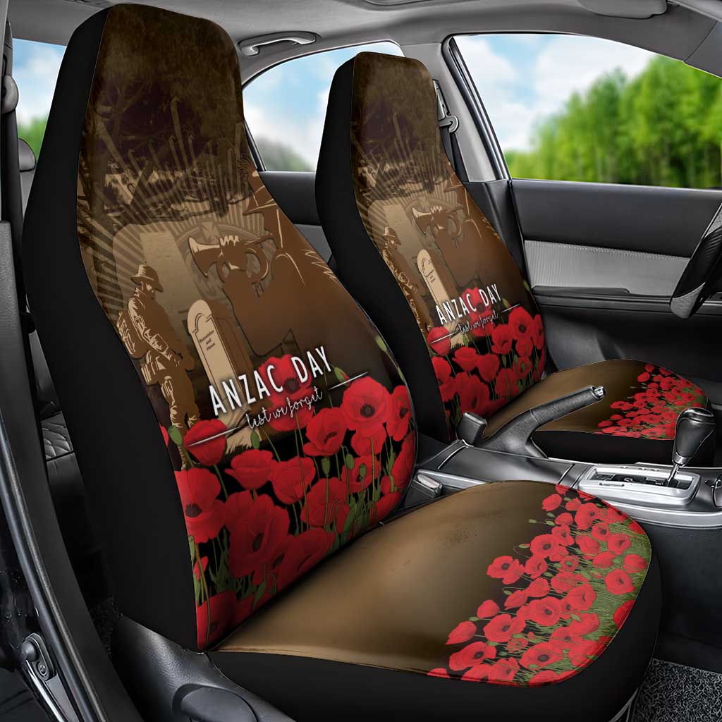 Australia - New Zealand ANZAC Lone Pine Car Seat Cover The Last Post