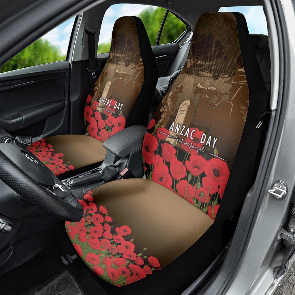 Australia - New Zealand ANZAC Lone Pine Car Seat Cover The Last Post