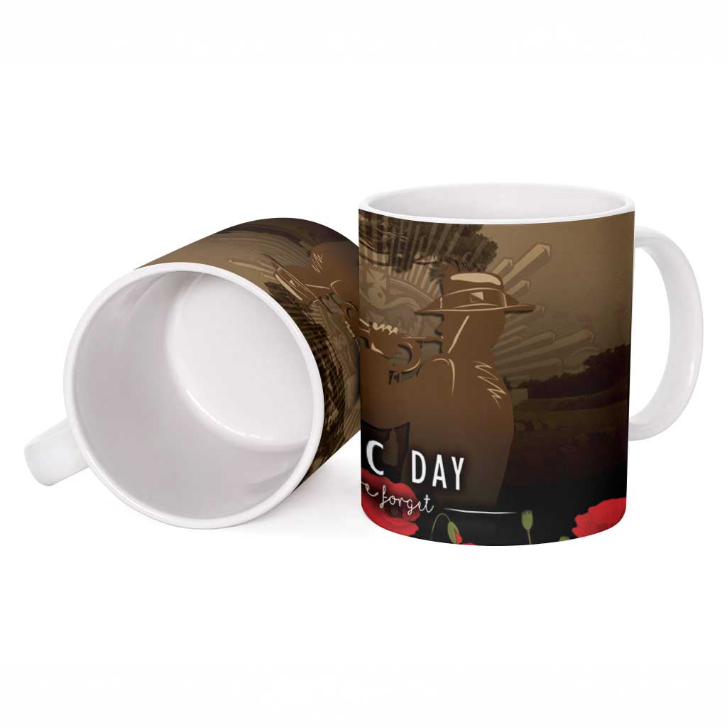 Australia - New Zealand ANZAC Lone Pine Ceramic Mug The Last Post