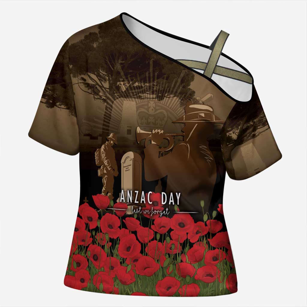 Australia - New Zealand ANZAC Lone Pine Cross Shoulder Shirt The Last Post