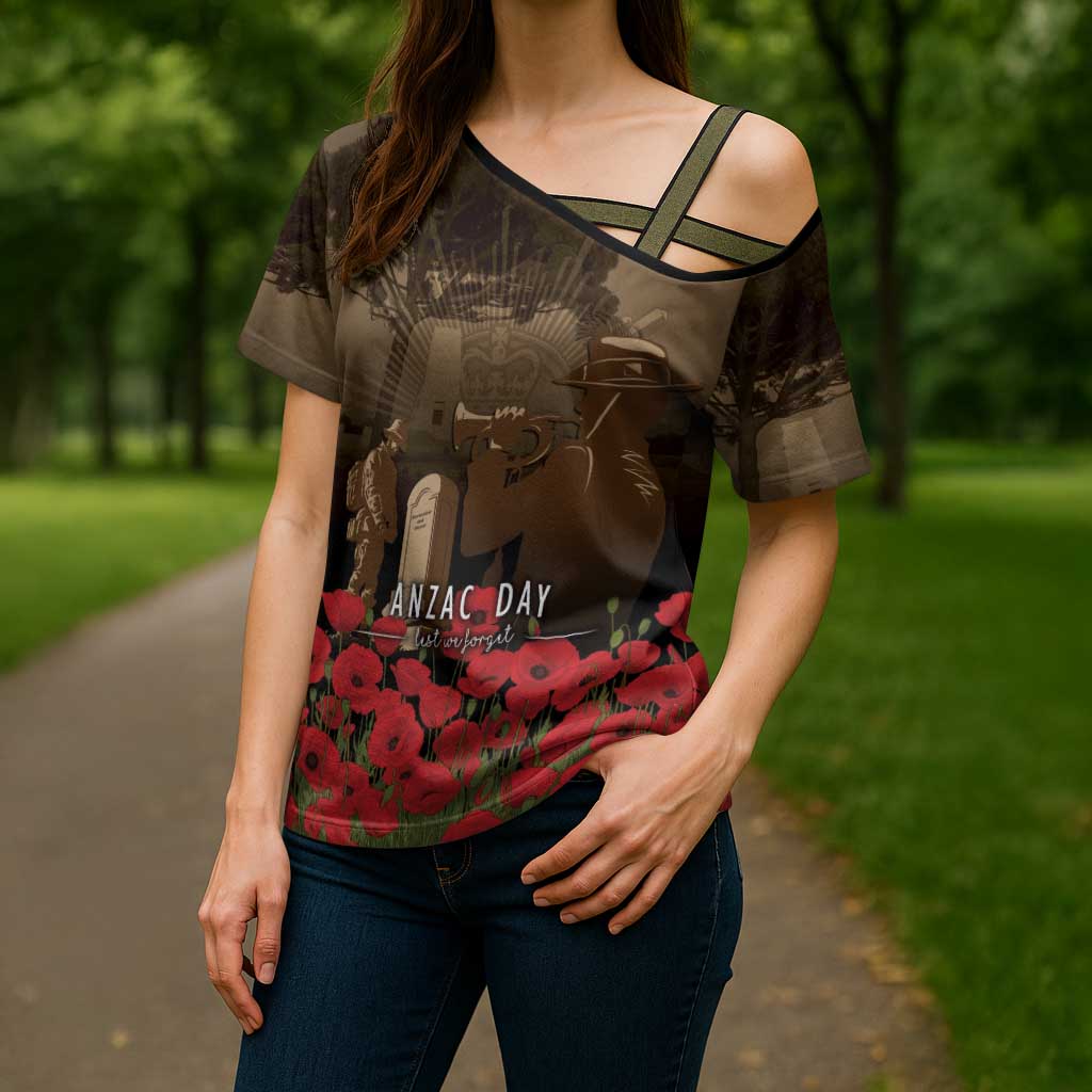 Australia - New Zealand ANZAC Lone Pine Cross Shoulder Shirt The Last Post