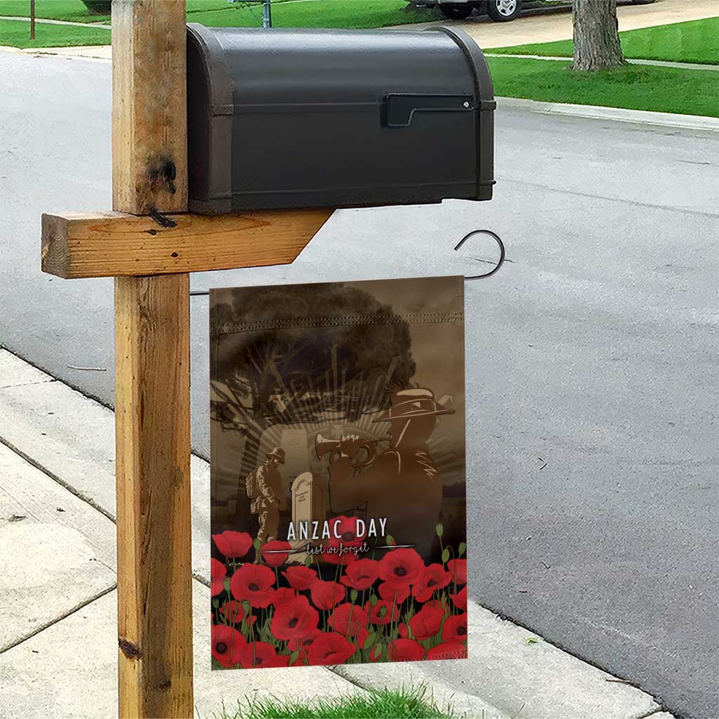 Australia - New Zealand ANZAC Lone Pine Garden Flag The Last Post