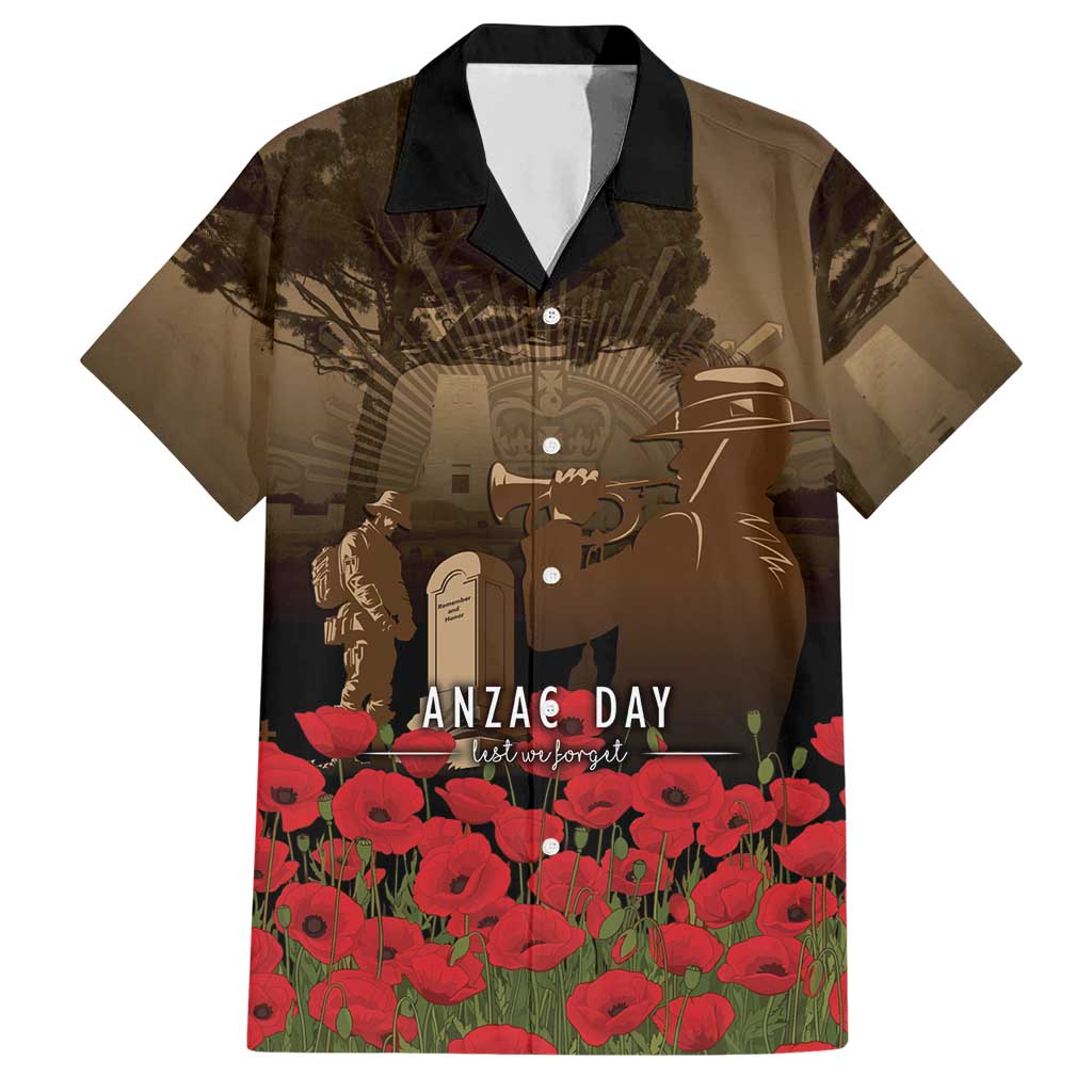 Australia - New Zealand ANZAC Lone Pine Hawaiian Shirt The Last Post