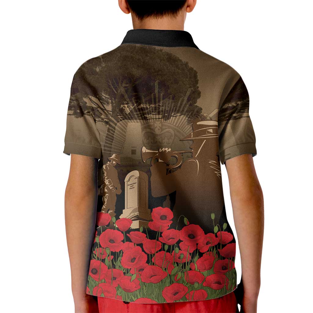 Australia - New Zealand ANZAC Lone Pine Kid Polo Shirt The Last Post