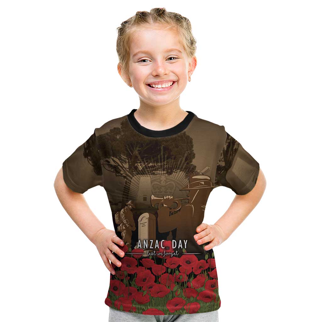 Australia - New Zealand ANZAC Lone Pine Kid T Shirt The Last Post