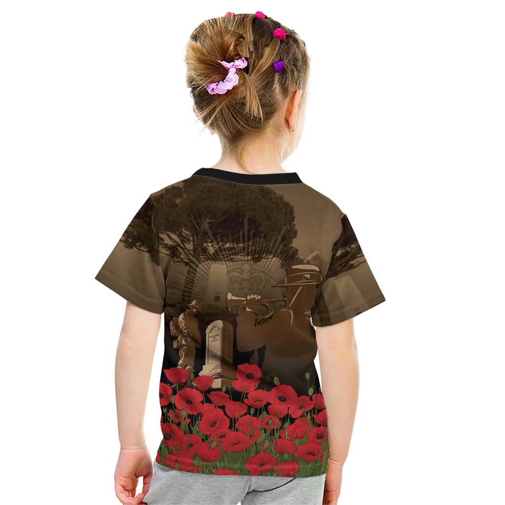 Australia - New Zealand ANZAC Lone Pine Kid T Shirt The Last Post