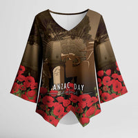 Australia - New Zealand ANZAC Lone Pine Kimono Sleeve Blouse The Last Post