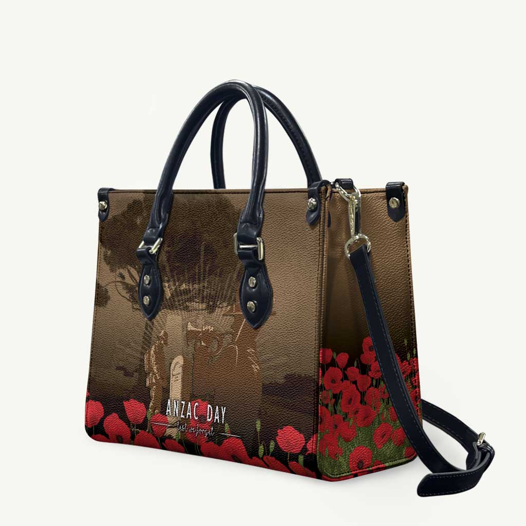 Australia - New Zealand ANZAC Lone Pine Leather Bag The Last Post