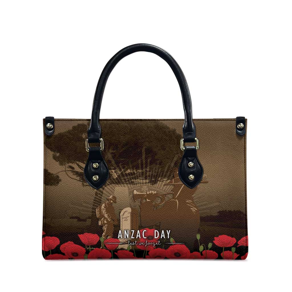 Australia - New Zealand ANZAC Lone Pine Leather Bag The Last Post