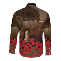 Australia - New Zealand ANZAC Lone Pine Long Sleeve Button Shirt The Last Post