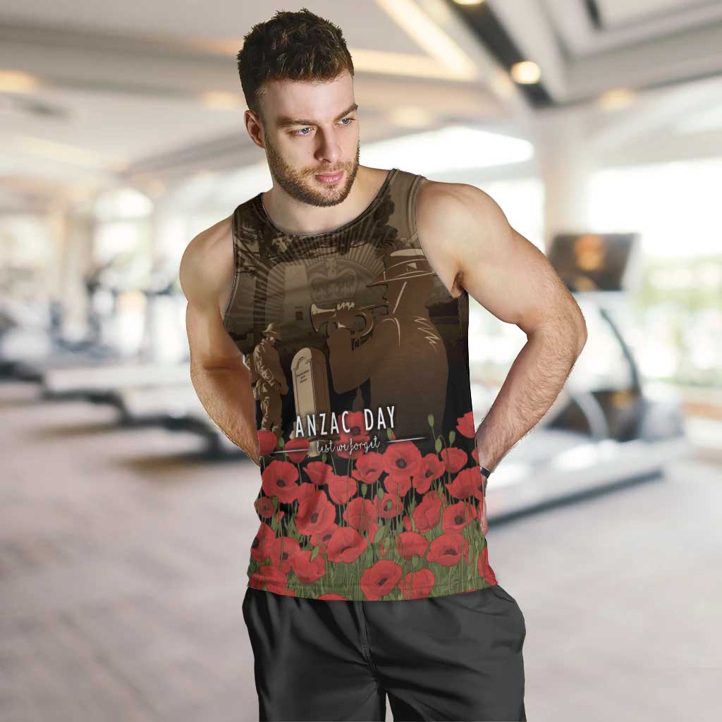 Australia - New Zealand ANZAC Lone Pine Men Tank Top The Last Post