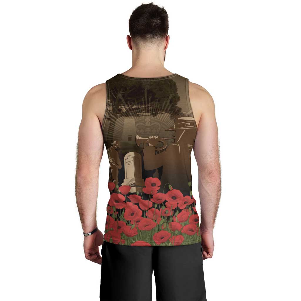 Australia - New Zealand ANZAC Lone Pine Men Tank Top The Last Post