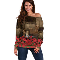 Australia - New Zealand ANZAC Lone Pine Off Shoulder Sweater The Last Post