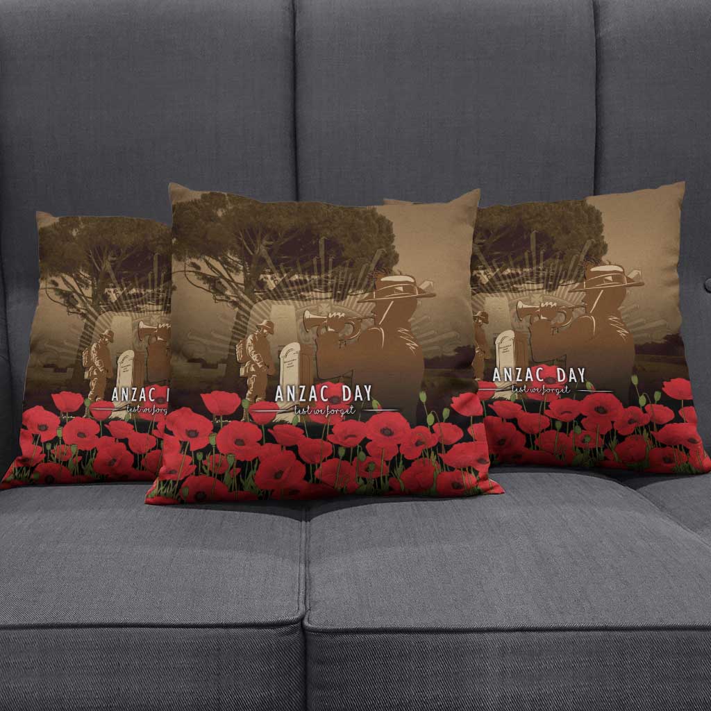 Australia - New Zealand ANZAC Lone Pine Pillow Cover The Last Post