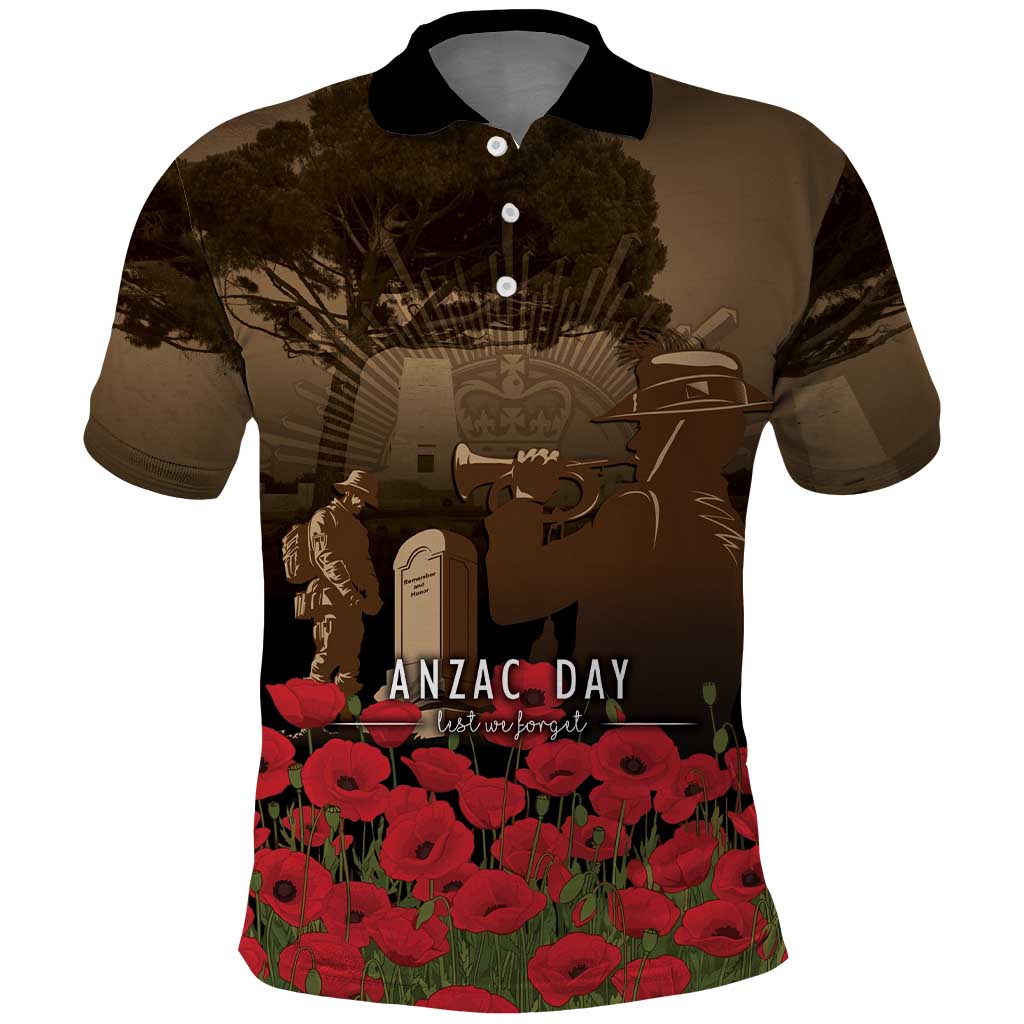 Australia - New Zealand ANZAC Lone Pine Polo Shirt The Last Post