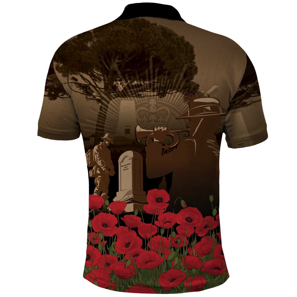 Australia - New Zealand ANZAC Lone Pine Polo Shirt The Last Post