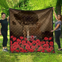 Australia - New Zealand ANZAC Lone Pine Quilt The Last Post