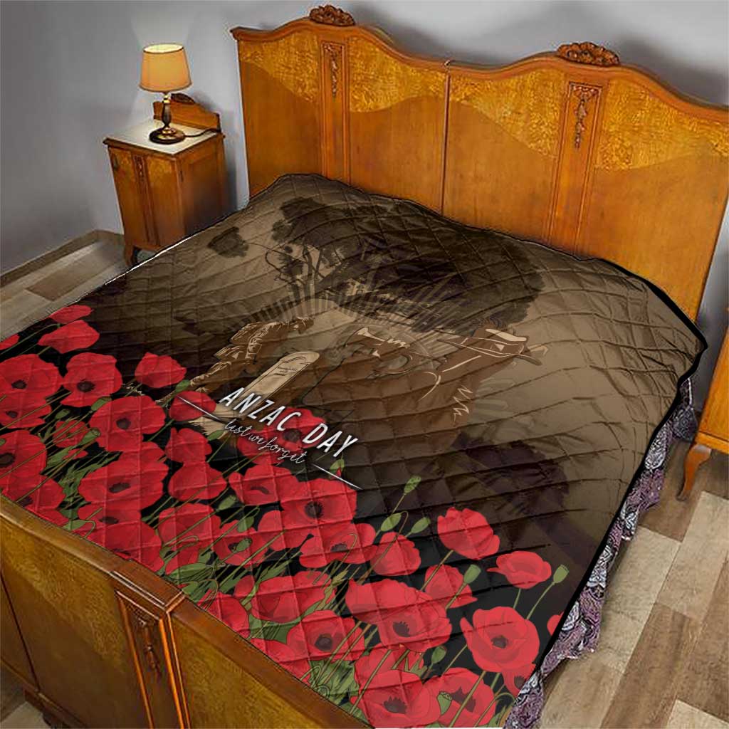 Australia - New Zealand ANZAC Lone Pine Quilt The Last Post