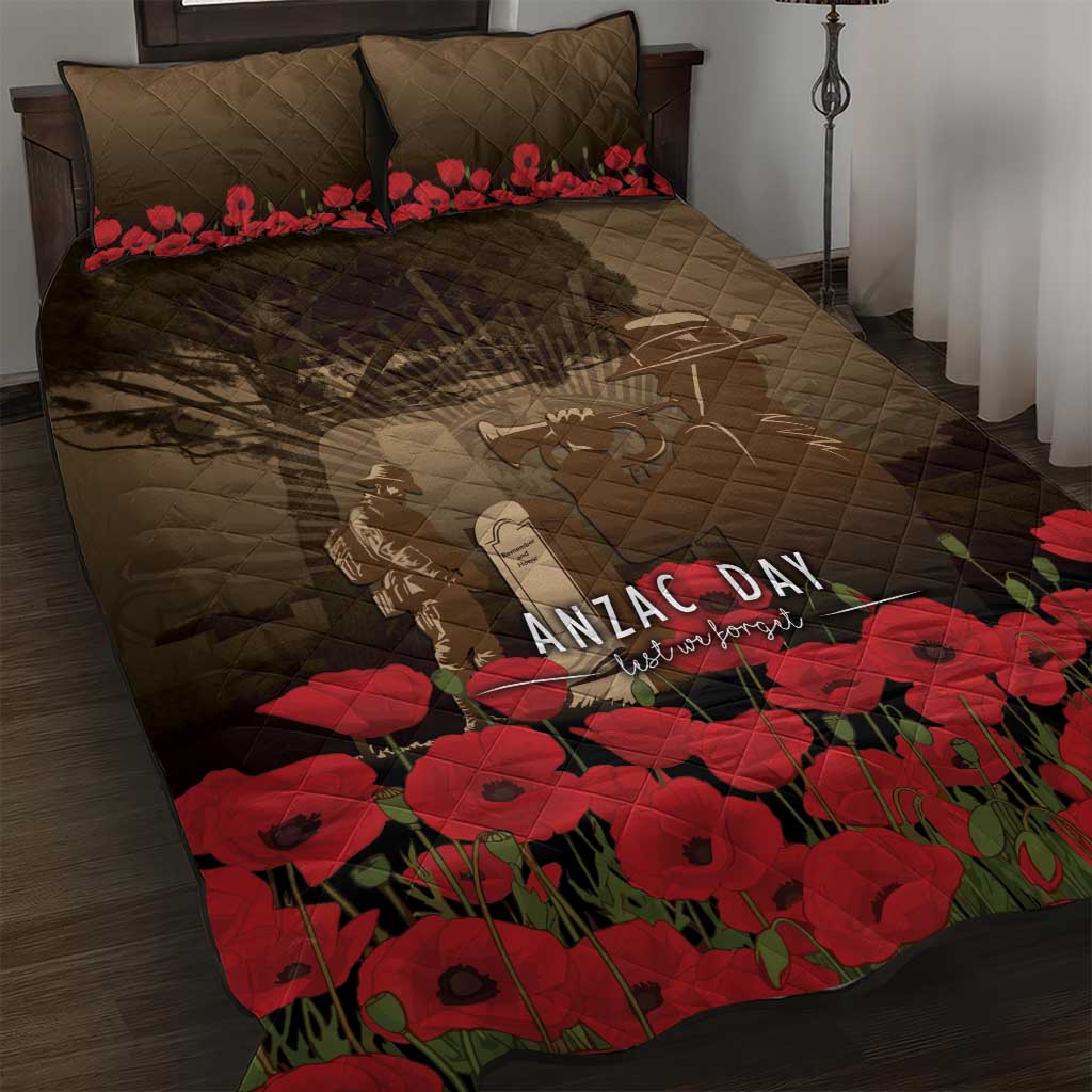 Australia - New Zealand ANZAC Lone Pine Quilt Bed Set The Last Post