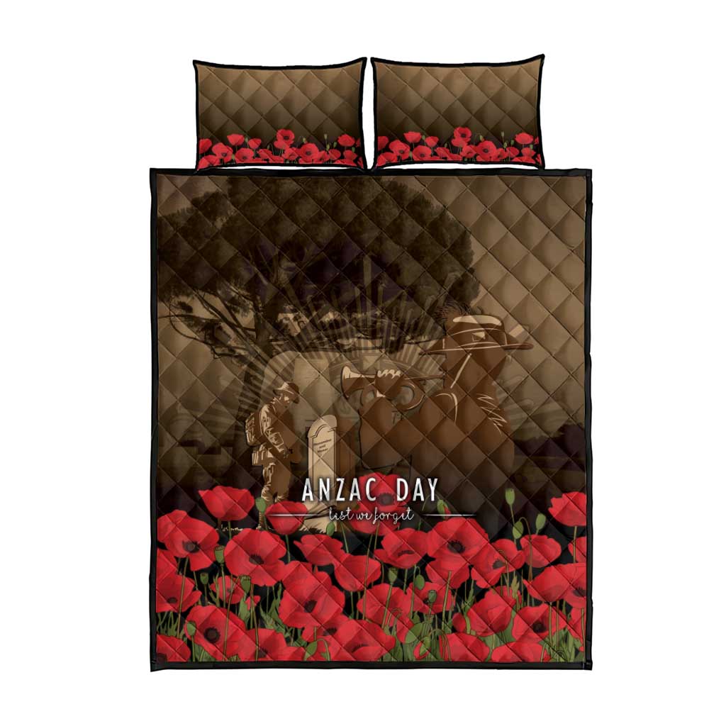 Australia - New Zealand ANZAC Lone Pine Quilt Bed Set The Last Post
