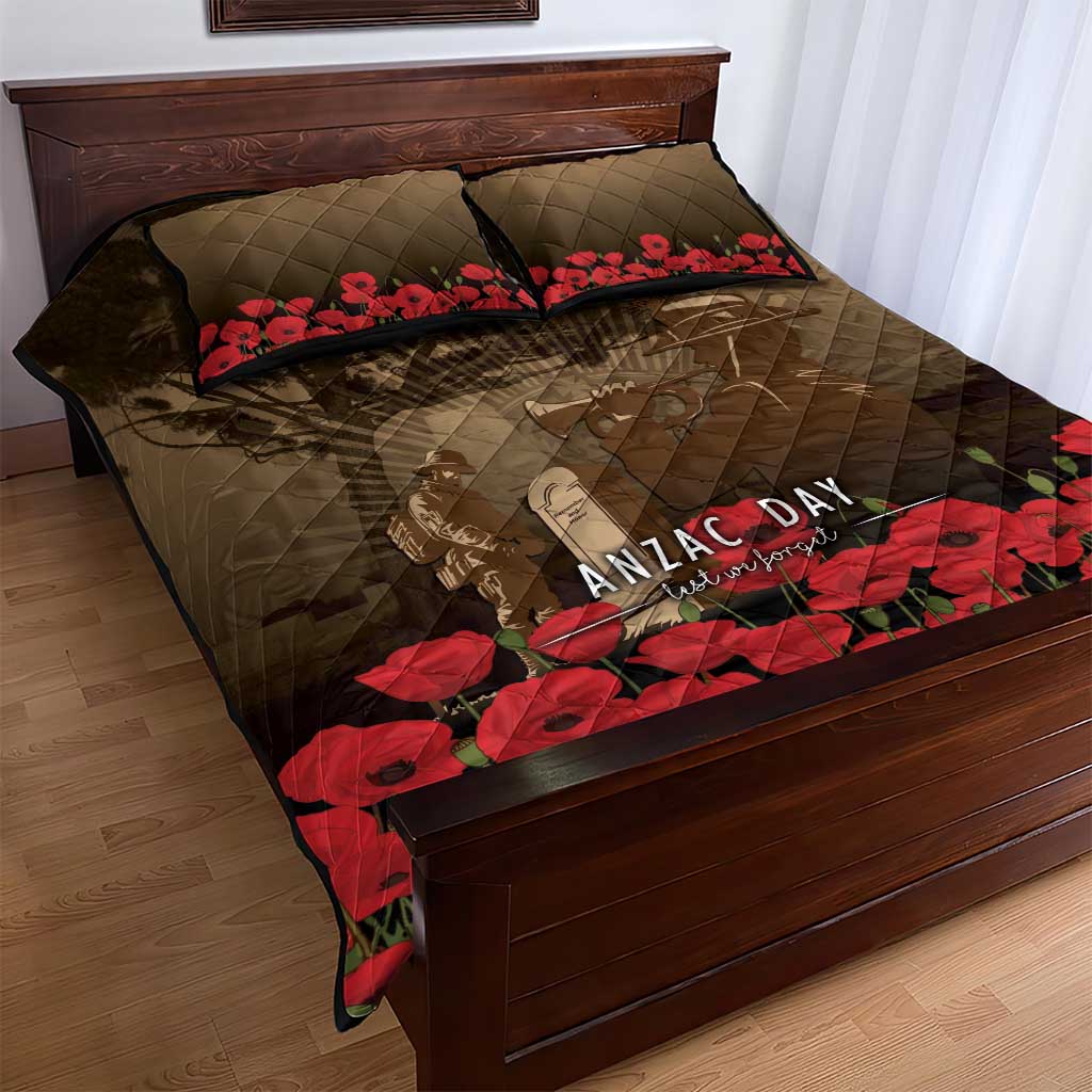 Australia - New Zealand ANZAC Lone Pine Quilt Bed Set The Last Post