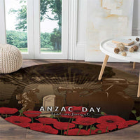 Australia - New Zealand ANZAC Lone Pine Round Carpet The Last Post