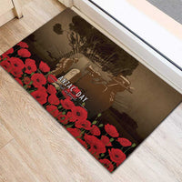 Australia - New Zealand ANZAC Lone Pine Rubber Doormat The Last Post