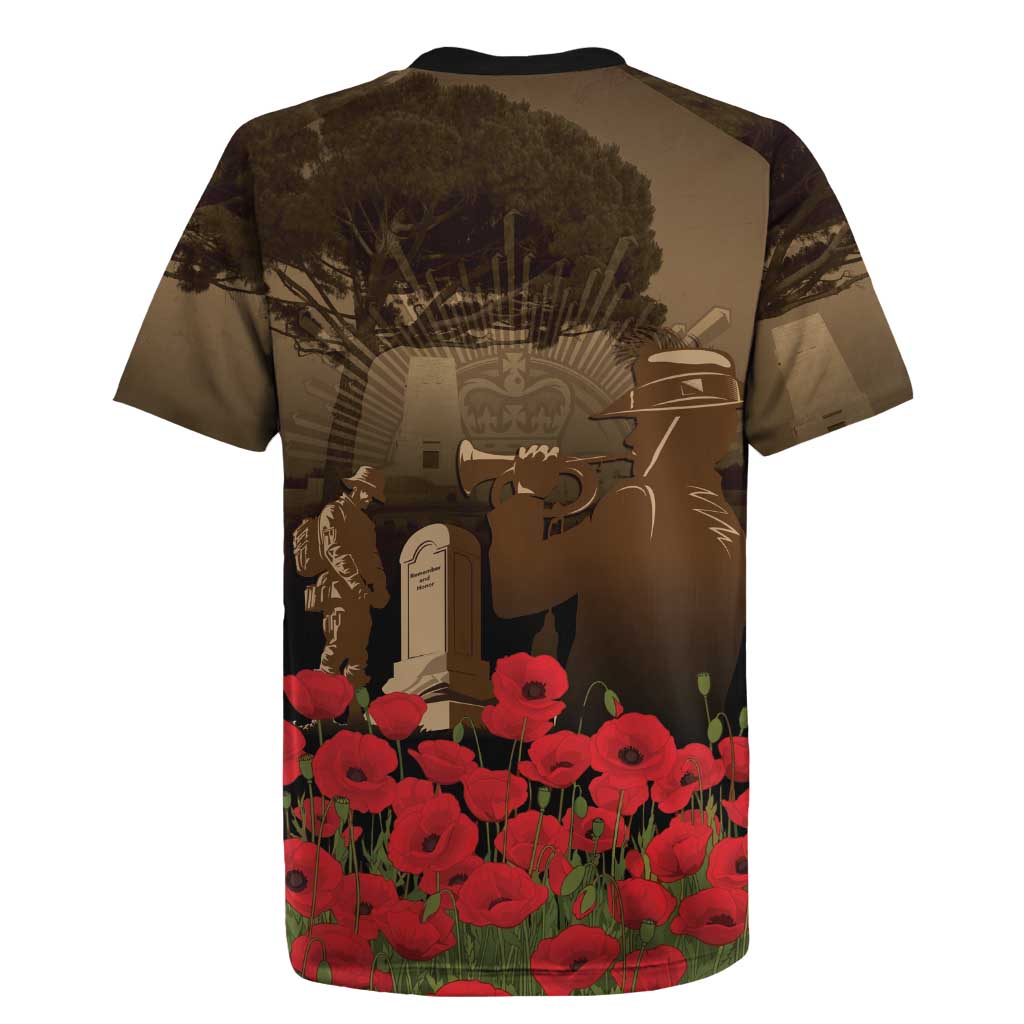 Australia - New Zealand ANZAC Lone Pine Rugby Jersey The Last Post