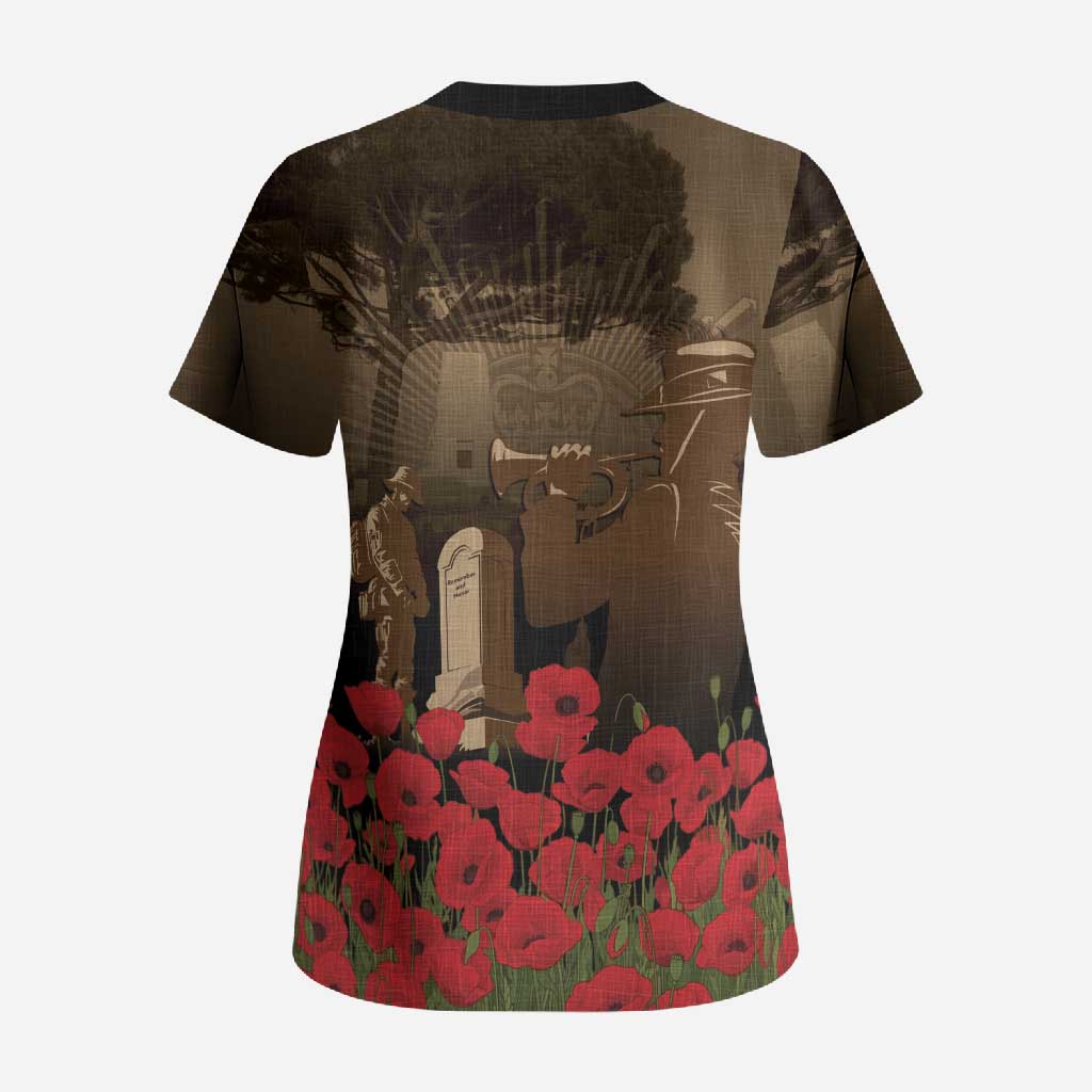 Australia - New Zealand ANZAC Lone Pine Scrub Top The Last Post